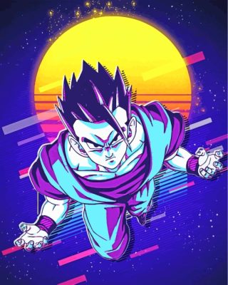 Gohan Illustration Anime paint by numbers