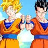 Goku And Gohan Anime paint by numbers