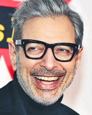 Handsome Jeff Goldblum paint by numbers