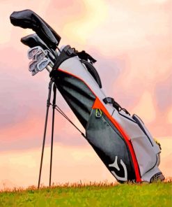 Golf Bag paint by numbers