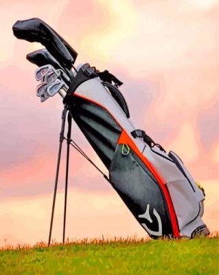 Golf Bag paint by numbers