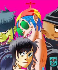 Gorillaz Animation paint by numbers