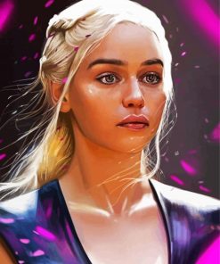 Gorgeous Daenerys Targaryen paint by numbers