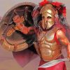 Greek Spartans Warrior paint by numbers