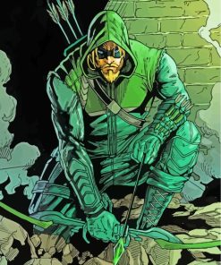 Green Arrow paint by numbers