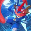 Pokemon Greninja Anime paint by numbers