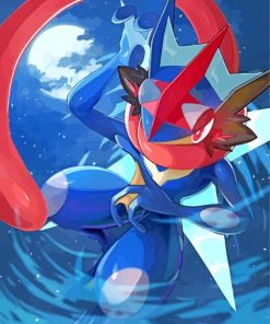 Pokemon Greninja Anime paint by numbers