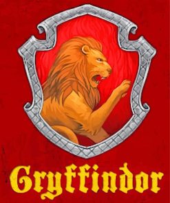 Gryffindor Hogwarts School paint by numbers