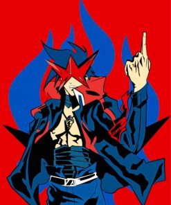 Gurren Lagann Illustration Art paint by numbers