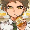 Hajime Hinata Drinking Juice paint by numbers