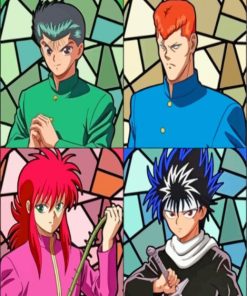 Hakusho Anime Characters paint by numbers