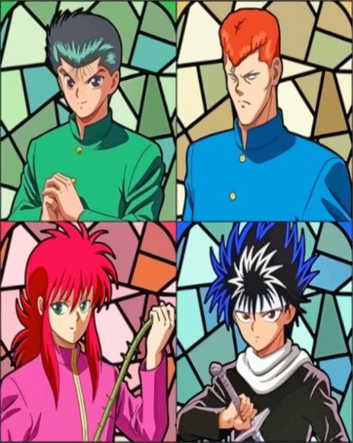 Hakusho Anime Characters paint by numbers