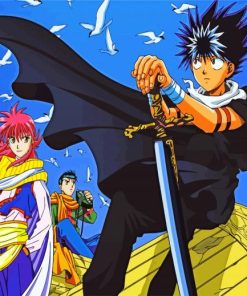 Hakusho Manga Anime paint by numbers