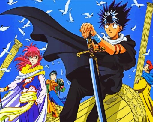 Hakusho Manga Anime paint by numbers