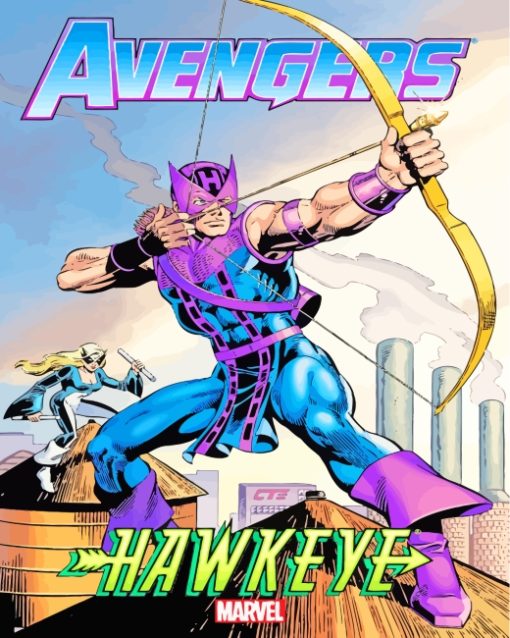 Hawkeye Avengers paint by numbers