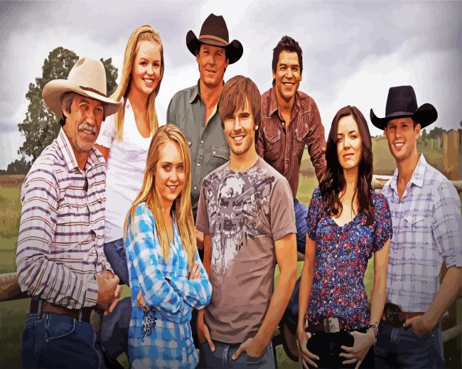Heartland Characters paint by numbers
