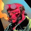 Scary Hellboy Movie paint by numbers