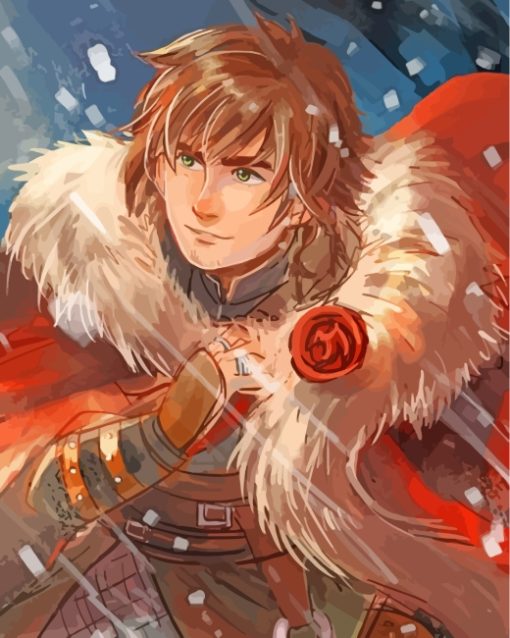 Hiccup Character Art paint by numbers