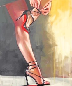 Black High Heels paint by numbers