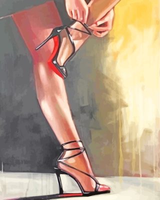 Black High Heels paint by numbers