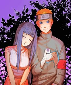 Naruto And Hinata In Love paint by numbers