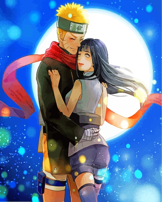 Naruto And Hinata Couple paint by numbers