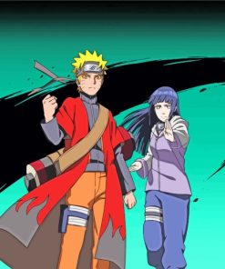 Hinata Hyuga And Naruto paint by numbers