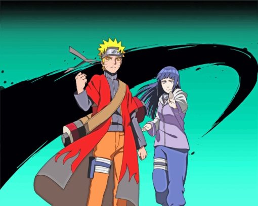Hinata Hyuga And Naruto paint by numbers