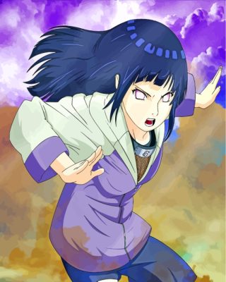 Hinata Hyuga Character paint by numbers