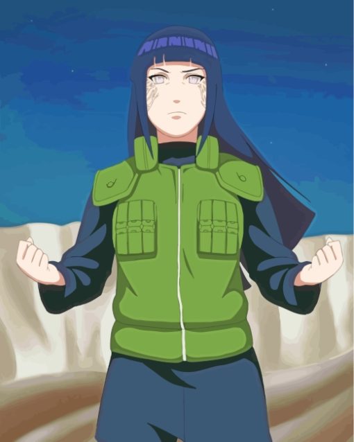 Hinata Hyuga Character paint by numbers