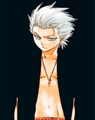 Hitsugaya Bleach Amine paint by numbers