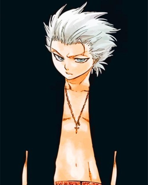 Hitsugaya Bleach Amine paint by numbers