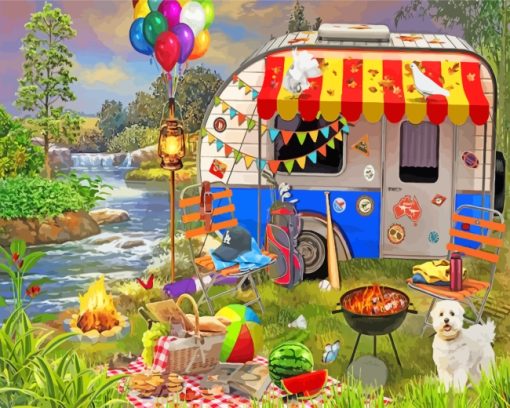 Happy Time Holiday paint by numbers