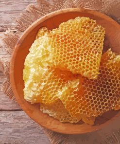 Honeycomb In Bowl paint by numbers