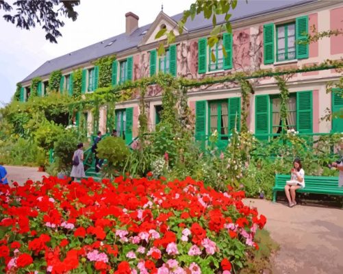 Beautiful House Of Monet France paint by numbers