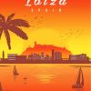 Aesthetic Ibiza Poster paint by numbers