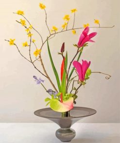 Aesthetic Ikebana Flowers paint by numbers