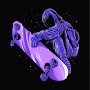 Illustration Astronaut Skater paint by numbers