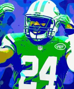 Illustration New York Jets Player paint by numbers