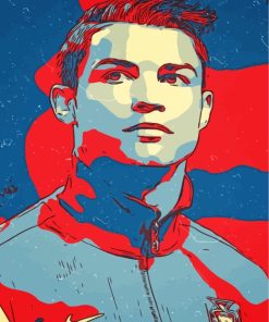 Cristiano Ronaldo Illustration Art paint by numbers