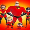 The Incredibles Family paint by numbers