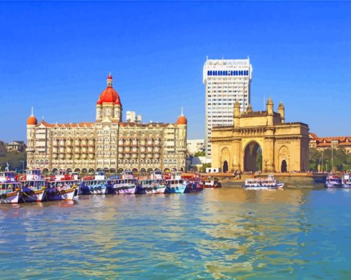 India Mumbai City paint by numbers