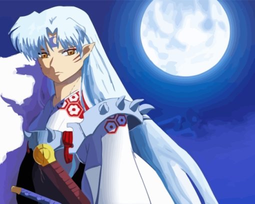 Inuyasha Sesshomaru Anime paint by numbers