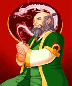 Iroh Character Illustration paint by numbers