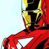Iron Man Illustration Art paint by numbers