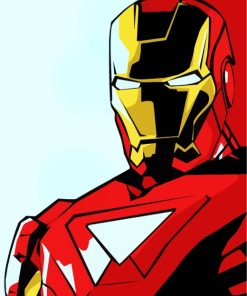 Iron Man Illustration Art paint by numbers