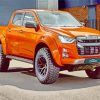 Orange Isuzu D Max Car paint by numbers