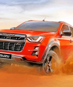 Desert Isuzu Car paint by numbers