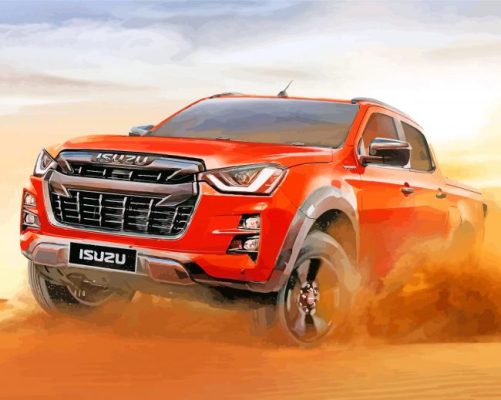 Desert Isuzu Car paint by numbers