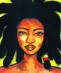 Jamaican Girl Art paint by numbers